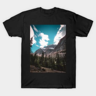 Mountain Snowy Peak at Jasper National Park V2 T-Shirt